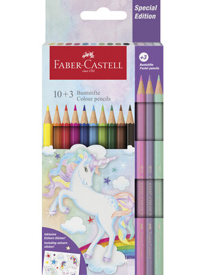 Kleurpotlood Unicorn zeskantig in karton etui