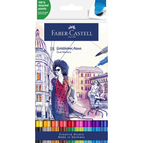 Duo aquarelmarker Goldfaber etui Duo aquarelmarker Goldfaber etui