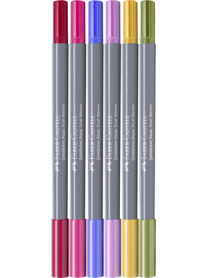 Goldfaber Aqua Dual Marker - set 6 stuks - Flowers Goldfaber Aqua Dual Marker - set 6 stuks - Flowers