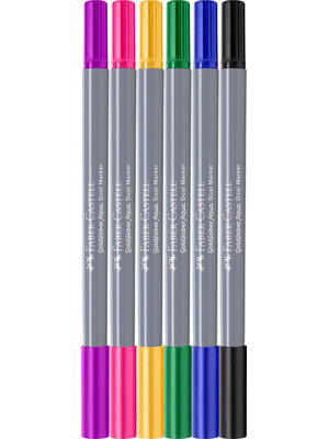 Goldfaber Aqua Dual Marker - set 6 stuks - Graffiti Goldfaber Aqua Dual Marker - set 6 stuks - Graffiti