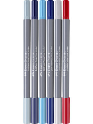 Duo aquarelmarker Goldfaber - etui 6 stuks Jungle Duo aquarelmarker Goldfaber - etui 6 stuks Jungle