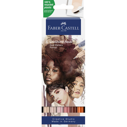 Duo aquarelmarker Goldfaber - etui 6 stuks Portrait