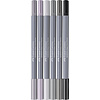 Duo aquarelmarker Goldfaber - etui 6 stuks Shades of grey