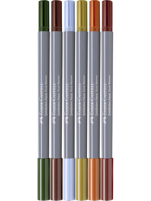 Duo aquarelmarker Goldfaber - etui 6 stuks Tuscany Duo aquarelmarker Goldfaber - etui 6 stuks Tuscany