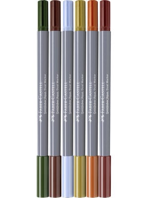 Goldfaber Aqua Dual Marker - set 6 stuks - Tuscany Goldfaber Aqua Dual Marker - set 6 stuks - Tuscany