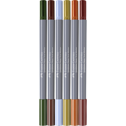 Duo aquarelmarker Goldfaber - etui 6 stuks Tuscany