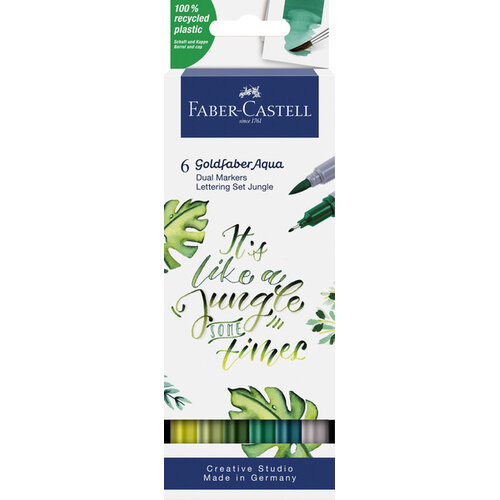 Duo aquarelmarker Goldfaber - etui 6 stuks Seasi