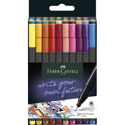 Fineliner Grip 0,4mm - etui a 20 stuks
