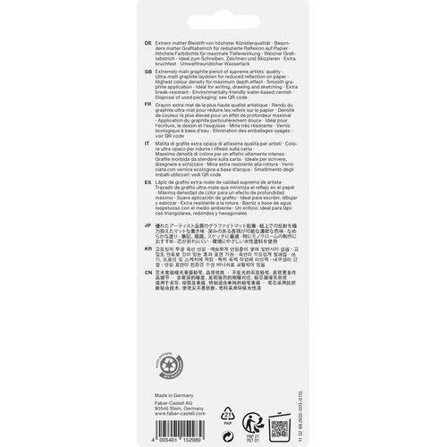 Grafietpotlood Pitt Mat set van 4