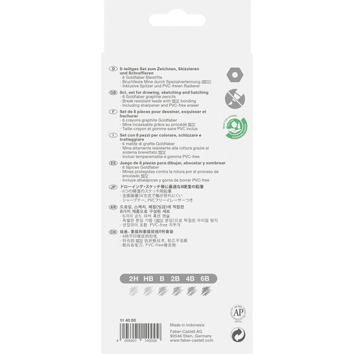 Grafietset Goldfaber 8-delig