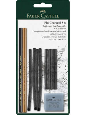 Houtskool Pitt Monochrome - set op blister