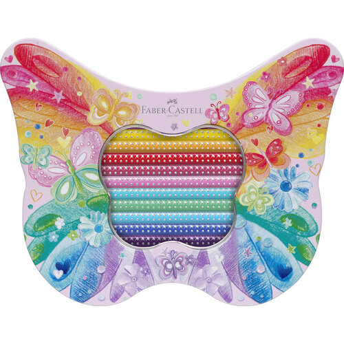 Kleurpotloden sparkle - 12 standaard kleuren + 8 pastel kleuren