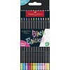 Black Edition Kleurpotloden - 12 stuks - neon & pastel