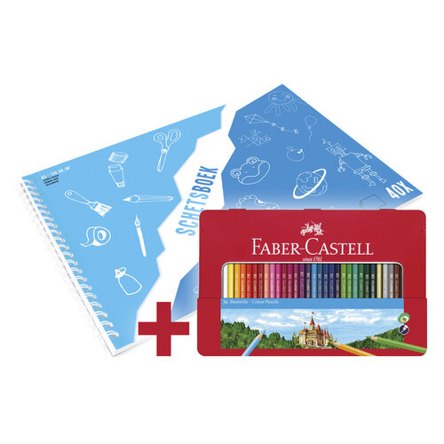 Kleurpotlood Castle zeskantig - 36 stuks