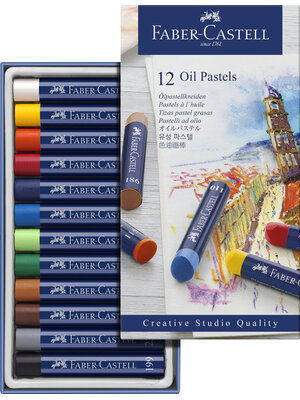 Oliepastels - set 12 stuks Oliepastels - set 12 stuks
