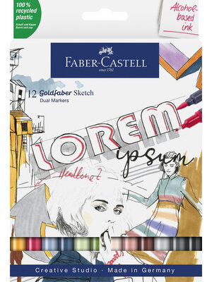 Sketchmarker Goldfaber etui op alcoholbasis Sketchmarker Goldfaber etui op alcoholbasis