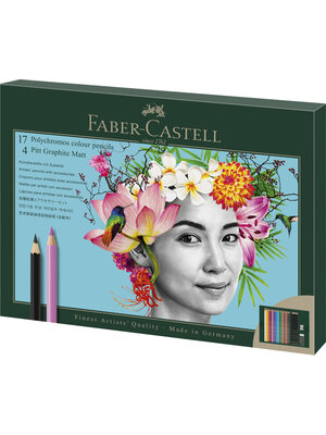 Tekenset - set 17 Polychromos + 4 Pitt Grafiet Mat Tekenset - set 17 Polychromos + 4 Pitt Grafiet Mat