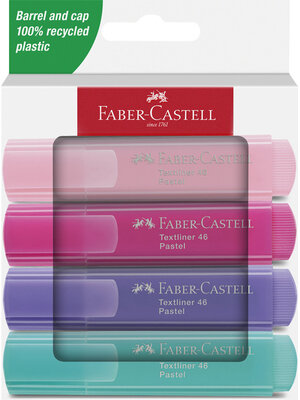 Markeerstiften 46 - set 4 stuks - blush, roze, lila, turquoise Markeerstiften 46 - set 4 stuks - blush, roze, lila, turquoise