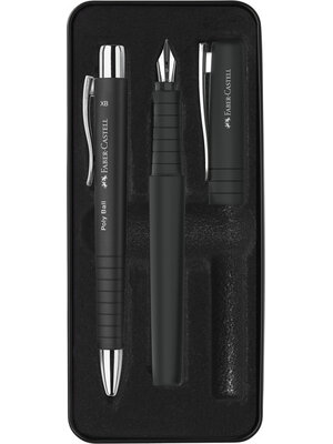 Balpen / Vulpen set Poly - Black