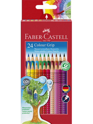 Grip Kleurpotloden - set 24 stuks Grip Kleurpotloden - set 24 stuks
