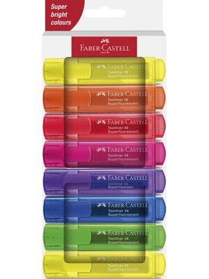 Markeerstiften 46 - set 8 stuks - super bright Markeerstiften 46 - set 8 stuks - super bright