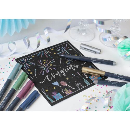 Marker Metallic - 12 stuks in etui