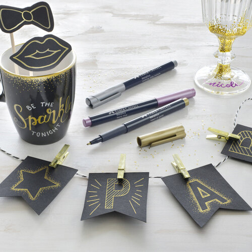 Marker Metallic - Kleur assorti - lijnbreedte 1,5mm