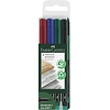 Marker Multimark permanent - F - etui met 4 stuks
