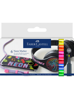 Neon marker - set 6 stuks Neon marker - set 6 stuks