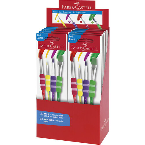 Penselenset plastic - 4 stuks