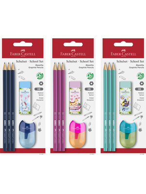 Grafietpotloden 1111 HB - set 3 stuks + 2 accessoires Grafietpotloden 1111 HB - set 3 stuks + 2 accessoires