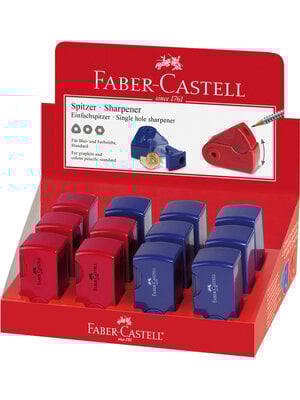 puntenslijper "Sleeve" Mini enkel rood/blauw