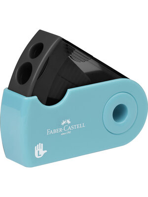 Puntenslijper SLEEVE dubbel turquoise linkshandig