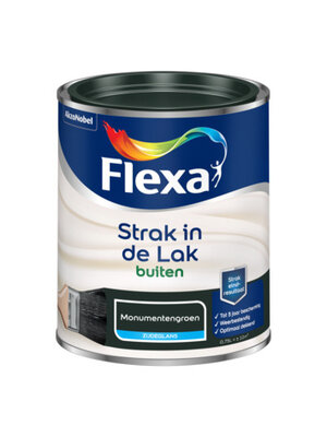 Flexa Strak In De Lak Zijdeglans - Monumentengroen Flexa Strak In De Lak Zijdeglans - Monumentengroen