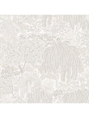 Noordwand Allure Behang met metallic bomen- en bladerenprint - AL26260