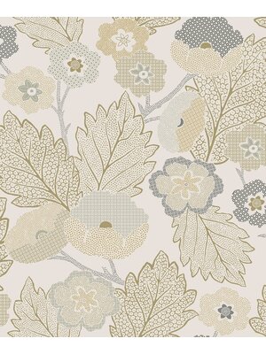 Noordwand Antibes Behang abstracte bloemen en bladeren - AN28270