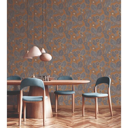Noordwand Antibes Behang abstracte bloemen en bladeren - AN28272