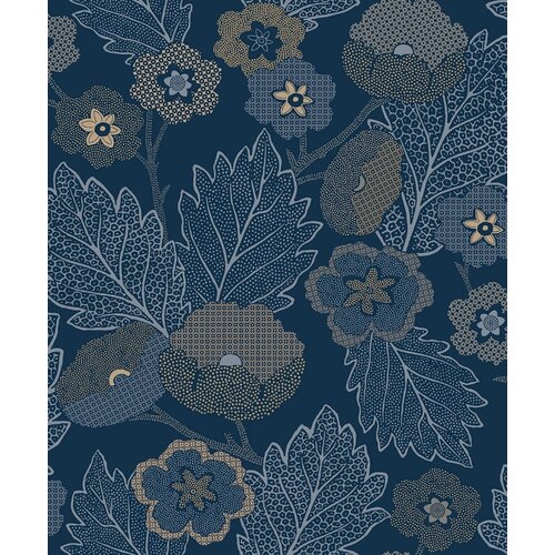 Noordwand Antibes Behang abstracte bloemen en bladeren - AN28273