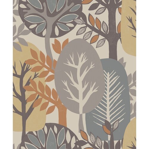 Noordwand Antibes Behang abstracte bomen - AN28282