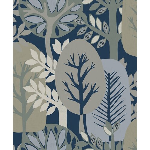 Noordwand Antibes Behang abstracte bomen - AN28284