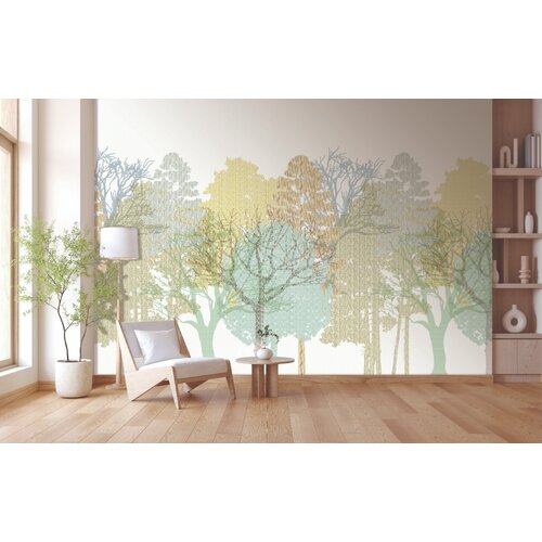 Noordwand Antibes Fotobehang abstracte bomen - AND28291