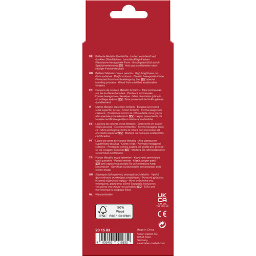 Kleurset metallic kleuren