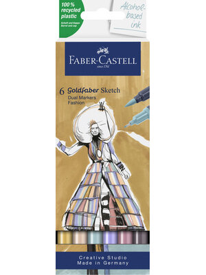 Sketchmarker Goldfaber - etui 6 stuks - Fashion set