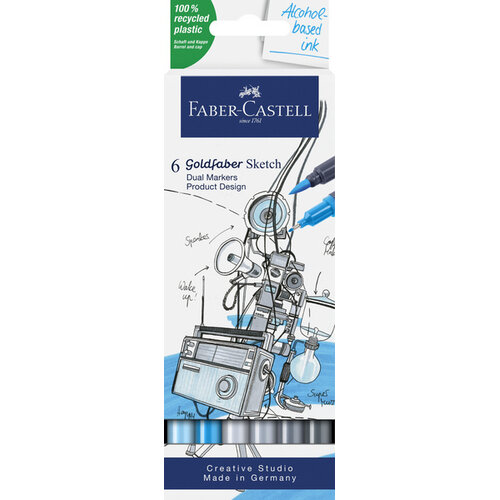 Sketchmarker Goldfaber - etui 6 stuks - Product design