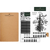 Tekenset - set 8 Pitt Artist Pens + Schetsboek
