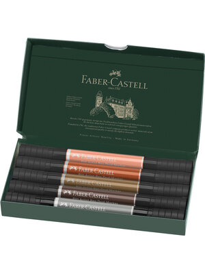 Tekenstift Pitt Artist duo marker Portrait - etui 5 stuks