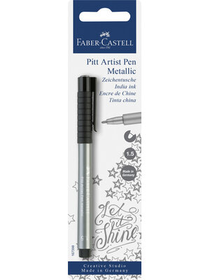 Tekenstift Pitt Artist Pen - 251 zilver op blister