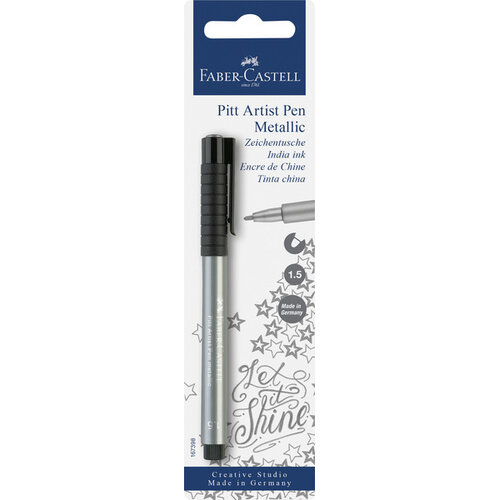 Tekenstift Pitt Artist Pen - 251 zilver op blister