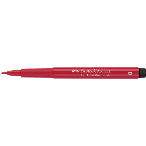 Tekenstift Pitt Artist Pen Brush - 121 geraniumrood fel