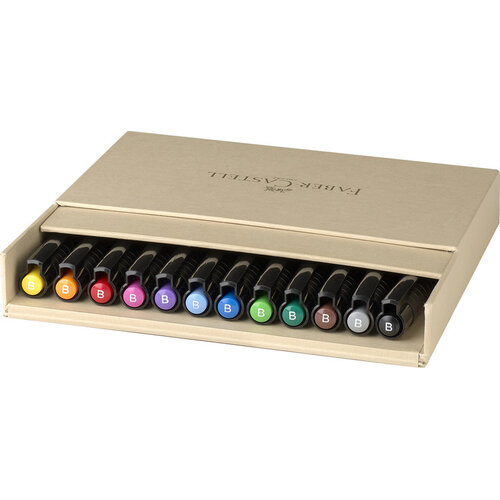 Tekenstift Pitt Artist Pen Brush - 12dlg studiobox